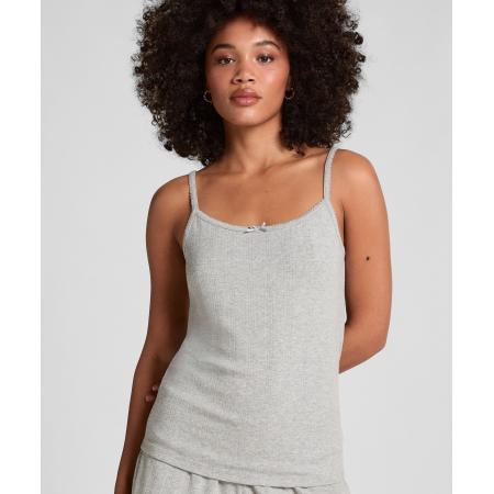 Hunkemöller Pointelle camitop Grijs