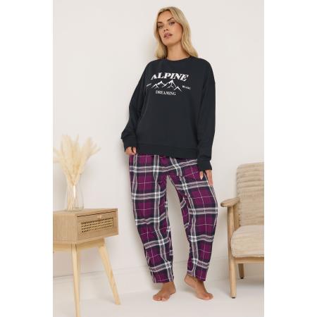 Yours Zwarte Alpine Dreaming Loungeset Size 66-68