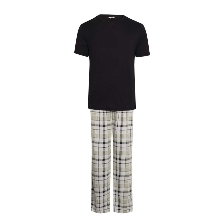 Dagi Dagi Pyjama lang grijs / zwart / wit -