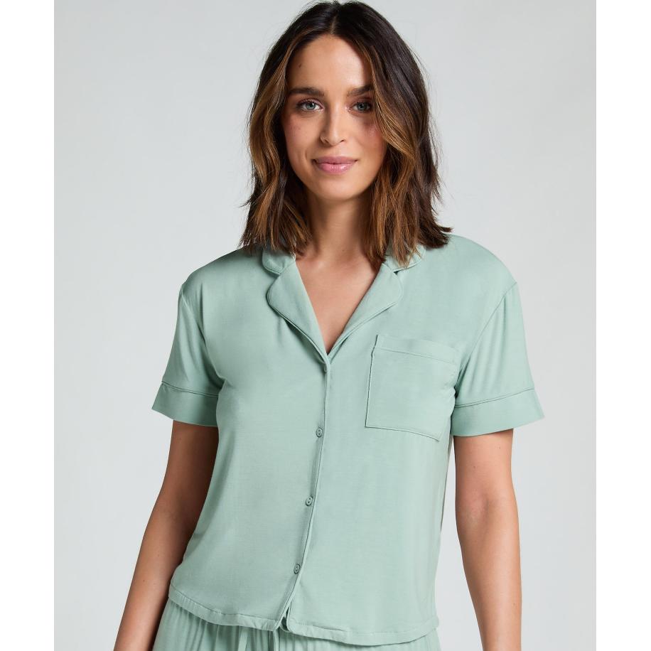 Hunkemöller Jacket Jersey Essential Groen Groen
