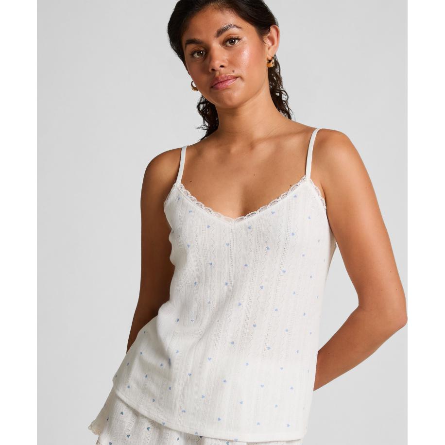 Hunkemöller Top cami Lace Blauw Blauw