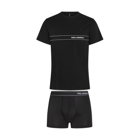 Karl Lagerfeld Karl Lagerfeld Pyjama kort zwart / wit