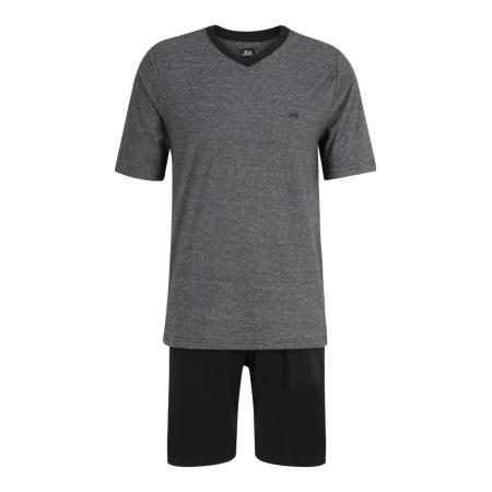 JBS jbs Pyjama kort antraciet / lichtgrijs / zwart