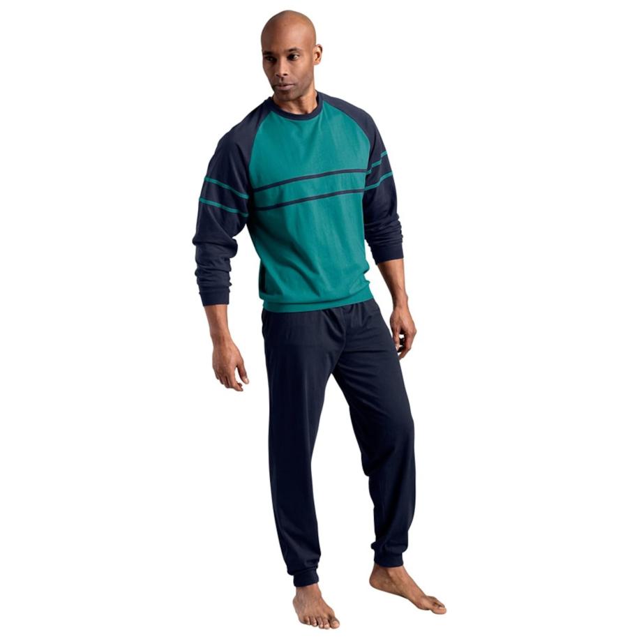 LE JOGGER LE JOGGER Pyjama lang marine / petrol -