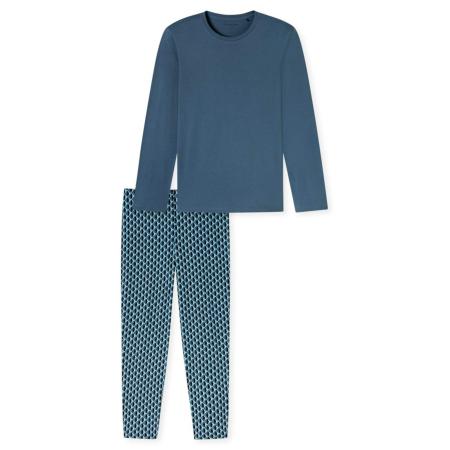 Schiesser SCHIESSER Pyjama lang blauw