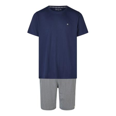 Phil & Co. Berlin Phil & Co. Berlin Pyjama kort Lounge Dreams donkerblauw / grijs