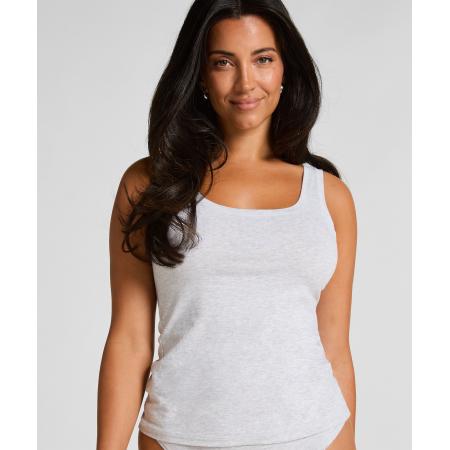 Hunkemöller Singlet Tanktop van zachte katoen Grijs