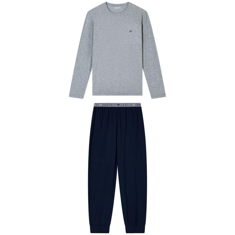 Emporio Armani Emporio Armani Pyjama lang navy / grijs -