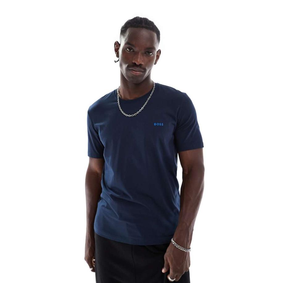 BOSS - Bodywear - Mix en match - T-shirt in marineblauw Blauw