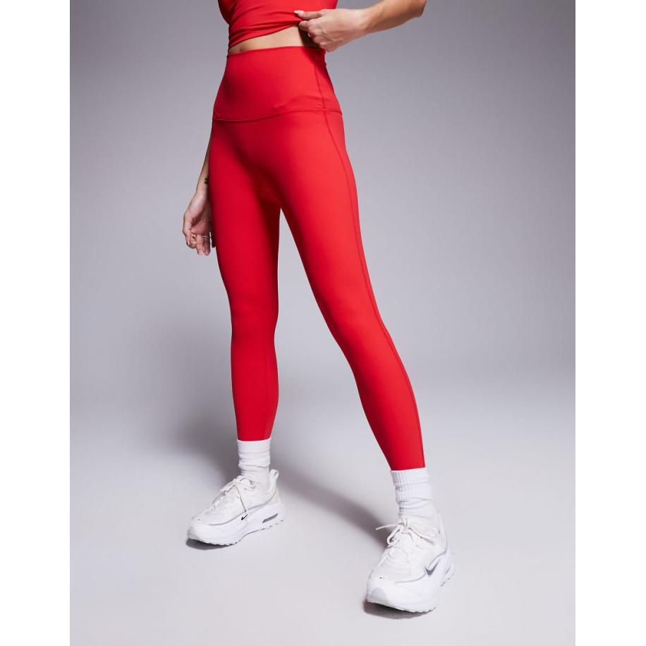 Wander Doll Elevated Everday Exclusive Active Legging met hoge taille in rood, deel van co-ord set Rood
