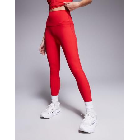 Wander Doll Elevated Everday Exclusive Active Legging met hoge taille in rood, deel van co-ord set