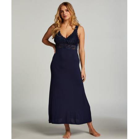 Hunkemöller Slipdress Nora Lace Long Blauw