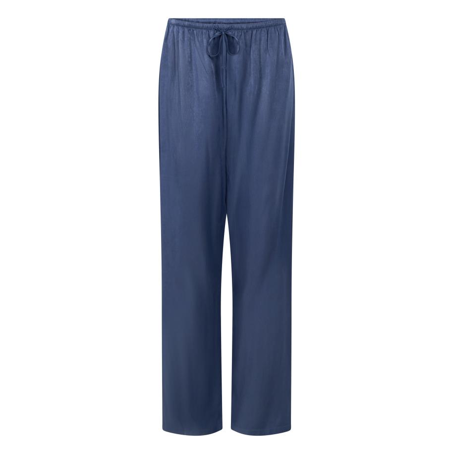 Hunkemöller Broek Satijn Blauw Blauw