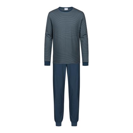 Mey Mey Pyjama lang Night Stripes navy / smoky blue