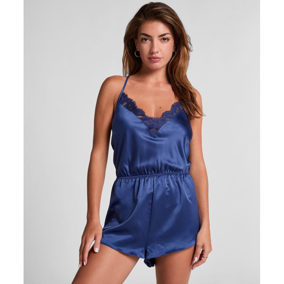 Hunkemöller Jumpsuit Grace Blauw Blauw