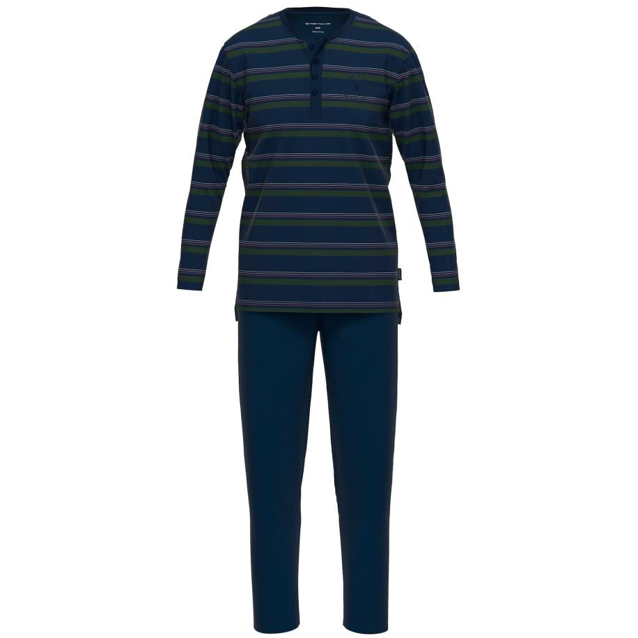Tom Tailor TOM TAILOR Pyjama kort donkerblauw / groen / rood -
