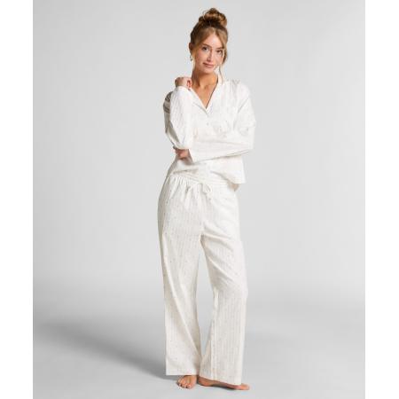 Hunkemöller Pyjamabroek Jacquard Hearts Blauw