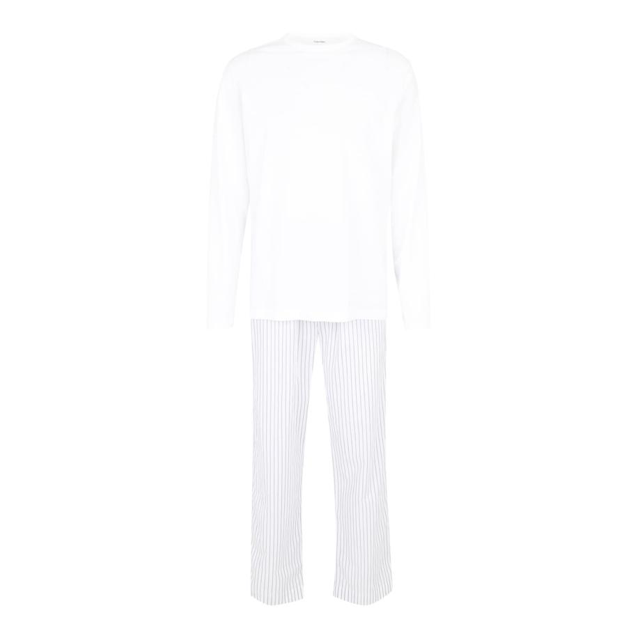 Calvin Klein Calvin Klein Underwear Pyjama lang lichtblauw / offwhite -