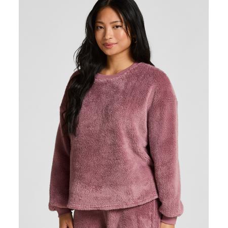 Hunkemöller Top met lange mouwen Fluffy Fleece Roze