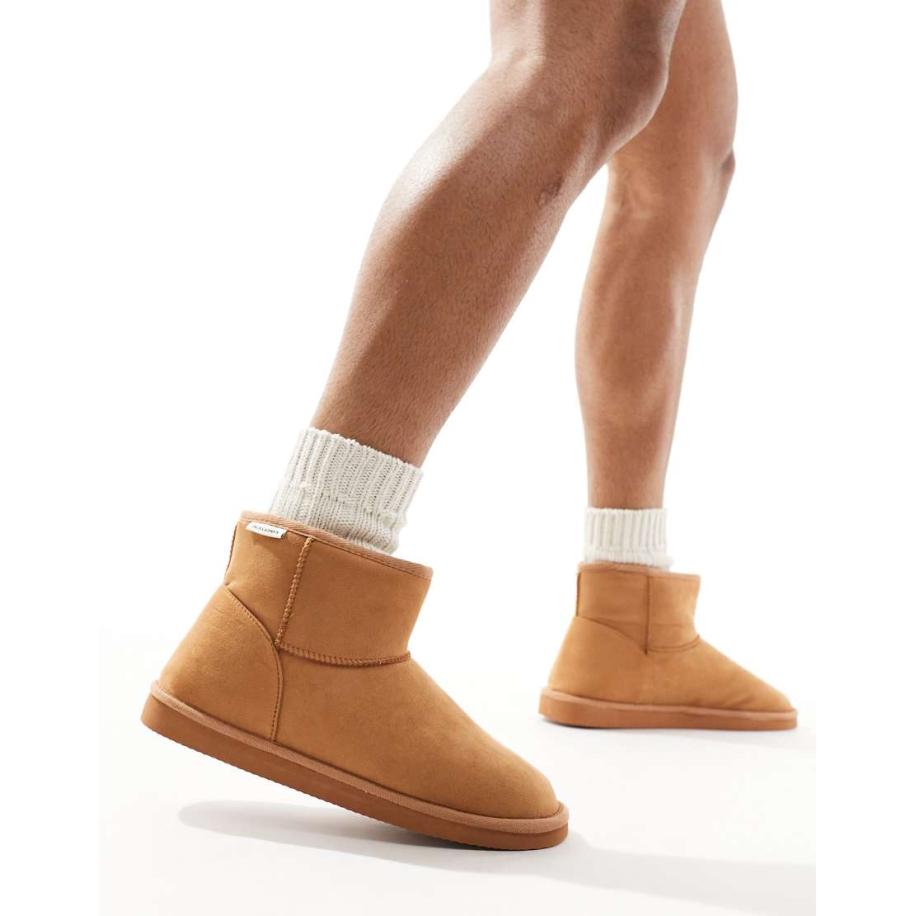 Jack & Jones - Laarzen van imitatiesuède in beige-Neutraal Multicolor