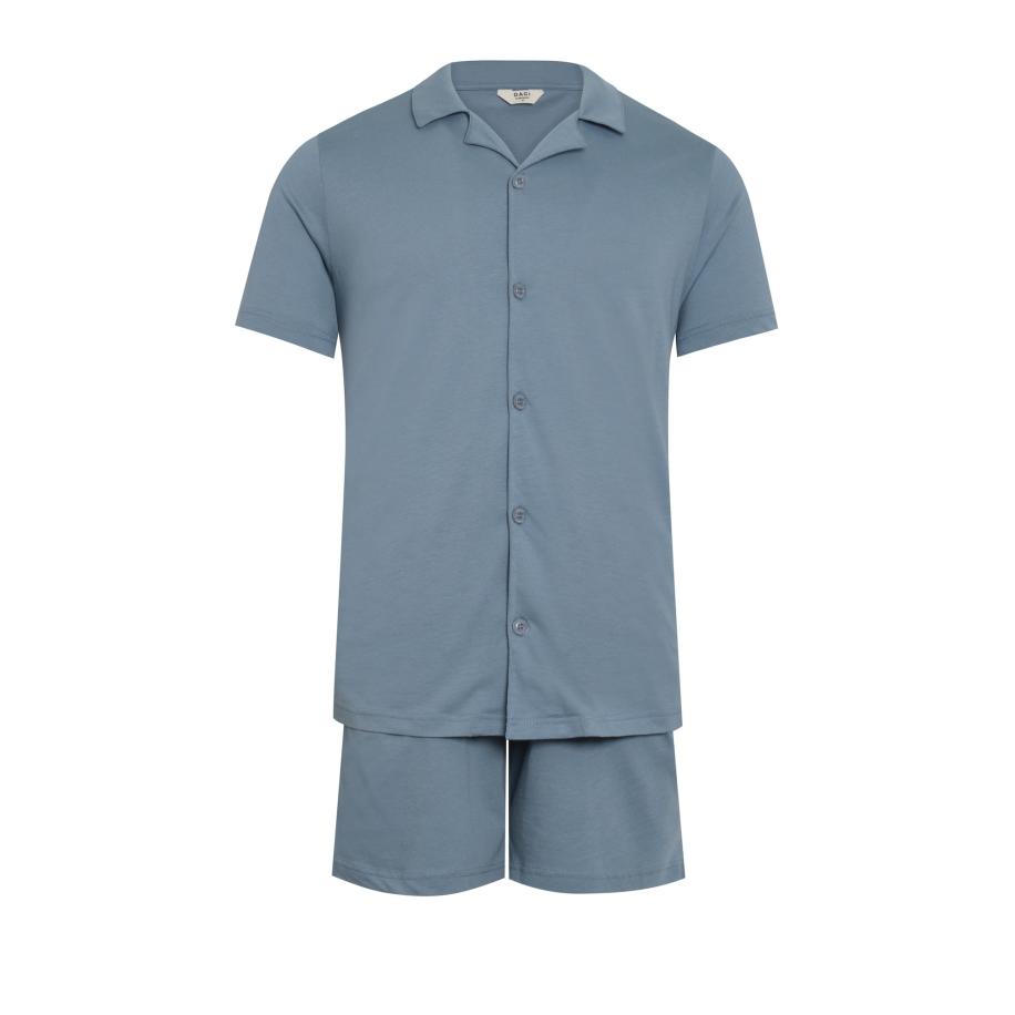 Dagi Dagi Pyjama kort duifblauw -