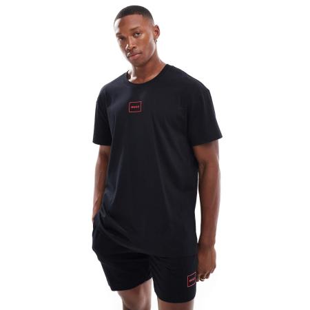 HUGO - Bodywear - T-shirt in zwart, deel van co-ord set