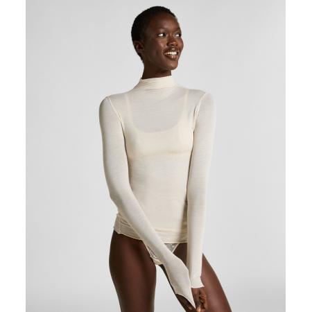 Hunkemöller super soft Turtleneck shirt met Cashmere Wit
