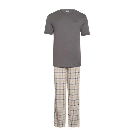 Dagi Dagi Pyjama lang beige / oker / rookgrijs