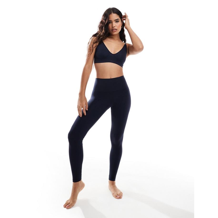 Vero Moda Naadloze legging in donker marineblauw, deel van co-ord set Blauw