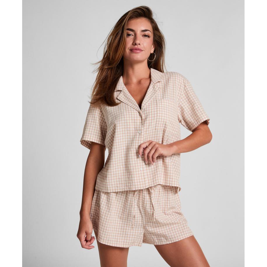 Hunkemöller Linnen short Wit Wit