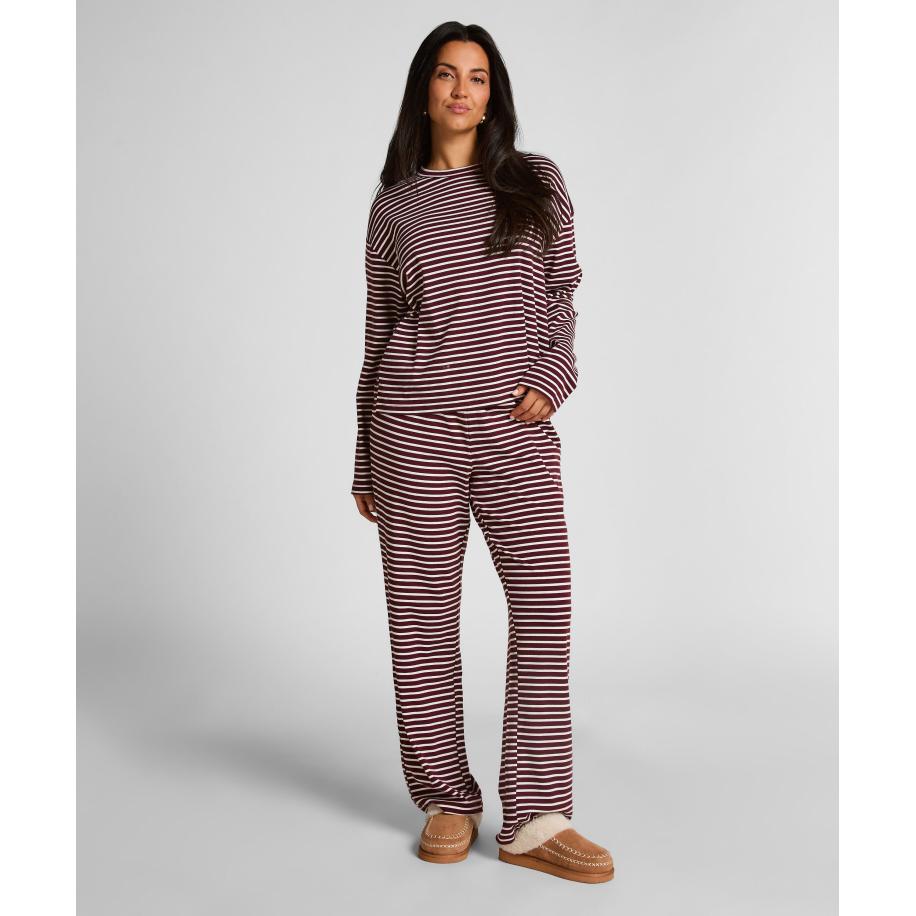 Hunkemöller Pyjamaset van katoenen jersey Rood Rood