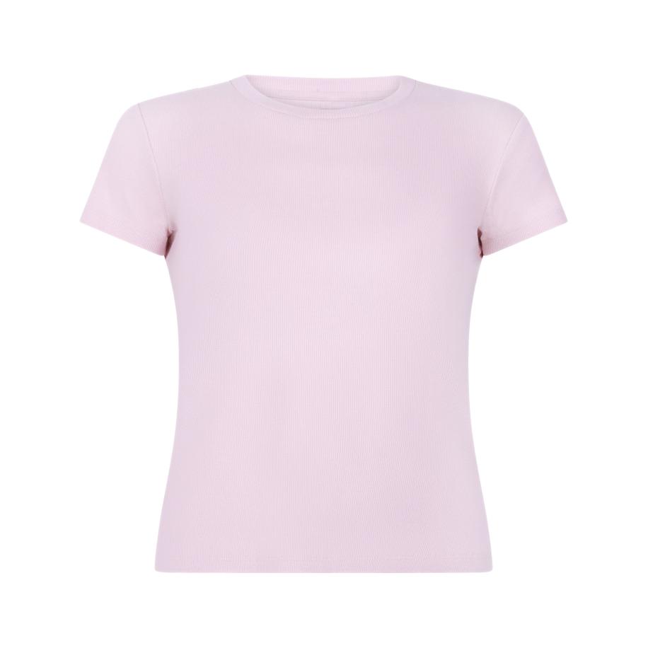 Hunkemöller Pyjama top korte mouwen rib Roze Roze