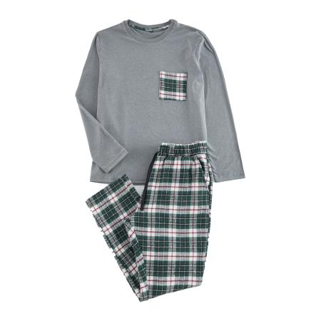 Trendyol Trendyol Pyjama lang grijs / donkergroen / kersrood / wit