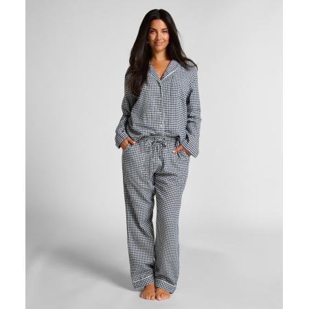 Hunkemöller Pyjamabroek Flannel Blauw