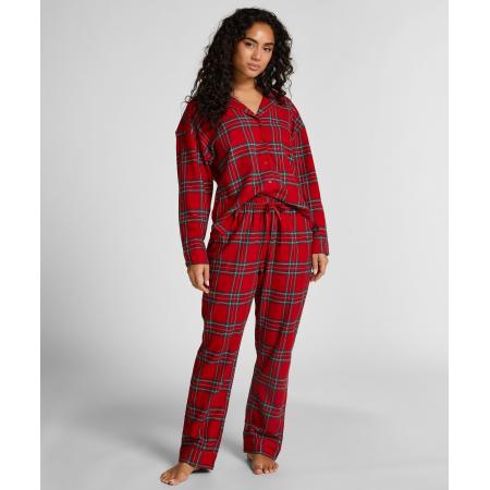 Hunkemöller Pyjamabroek Flannel Rood