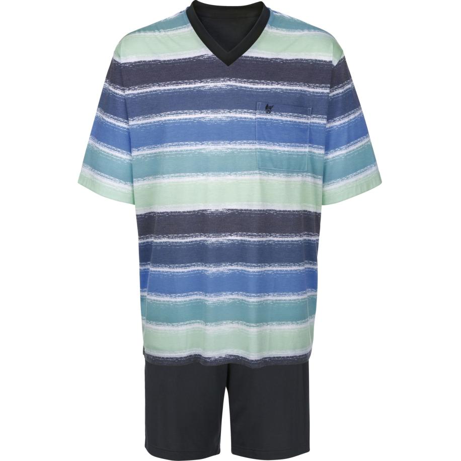 BABISTA pyjama turquoise, Gestreept Blauw