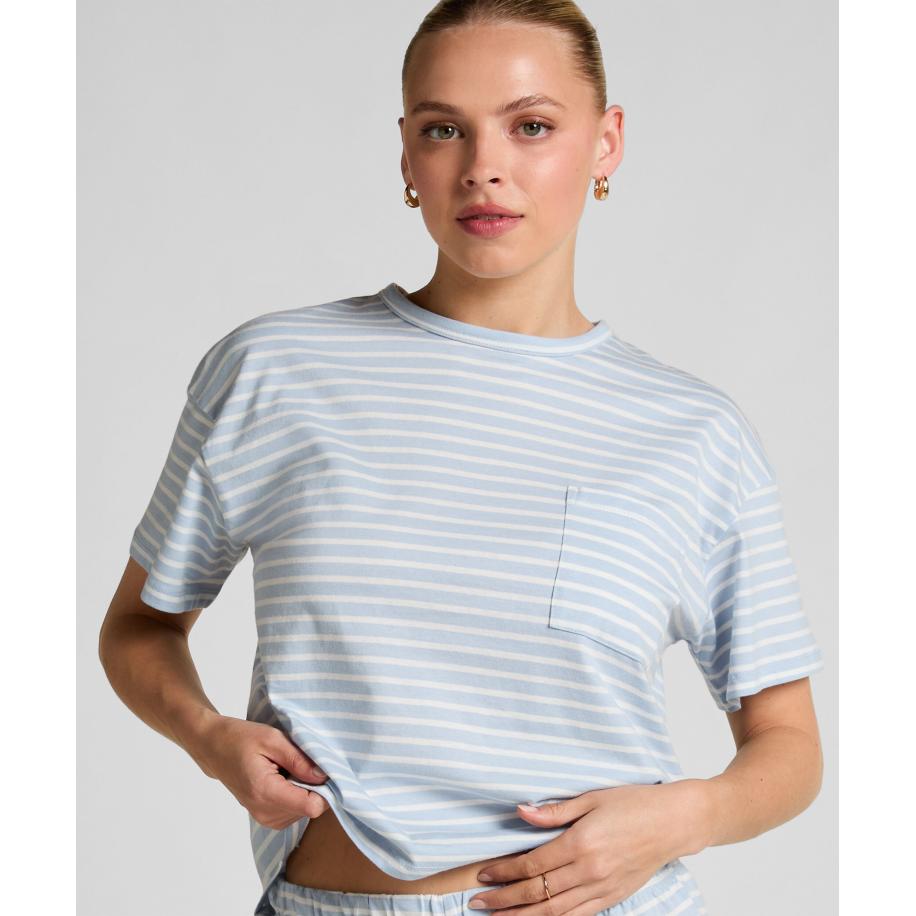 Hunkemöller Pyjamaset Blauw Blauw