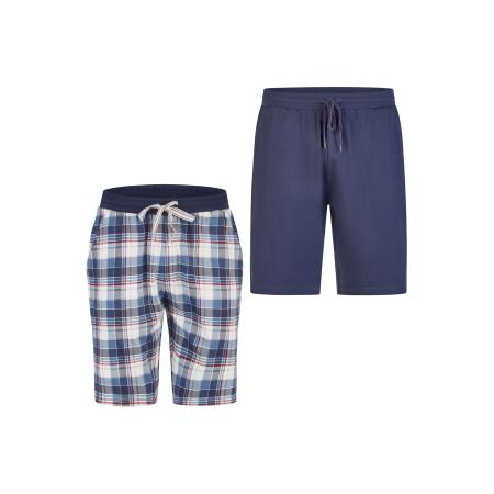 Phil & Co. Berlin Phil & Co. Berlin Pyjamabroek Cozy Classics donkerblauw / rood / wit