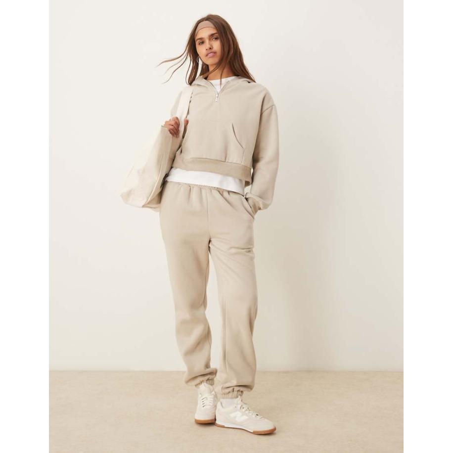 Urban Threads Lounge-joggingbroek in beige-Neutraal Multicolor