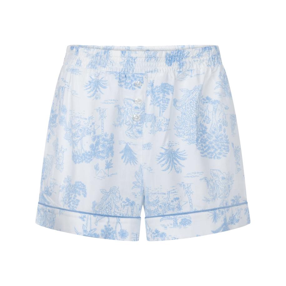 Hunkemöller Geweven short Blauw Blauw