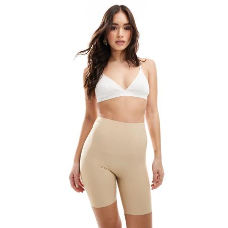 Pieces Naadloze short in beige-Neutraal