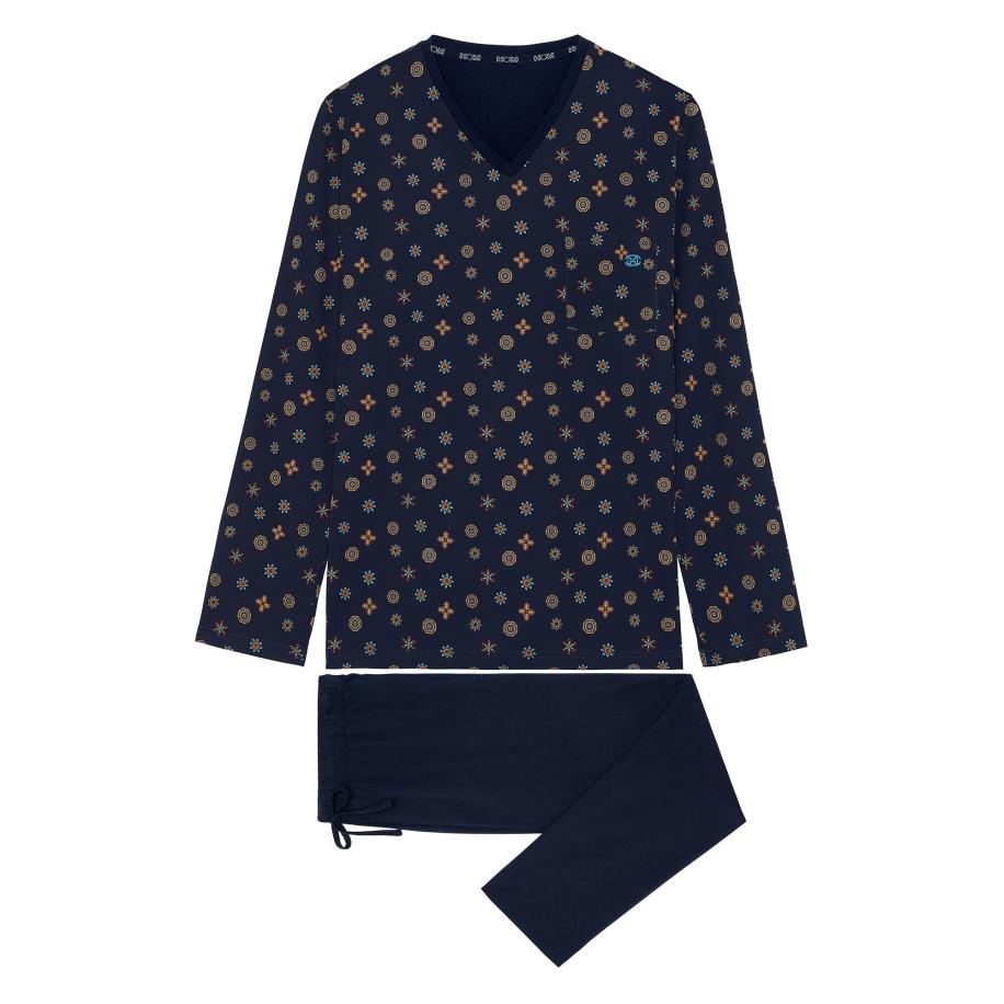 HOM HOM Pyjama lang Mandala navy -