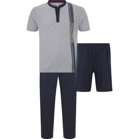 Jan Vanderstorm pyjama grijs, Effen