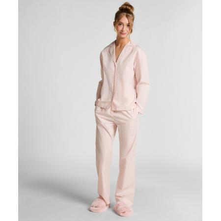 Hunkemöller Pyjamabroek Katoen Poplin Roze