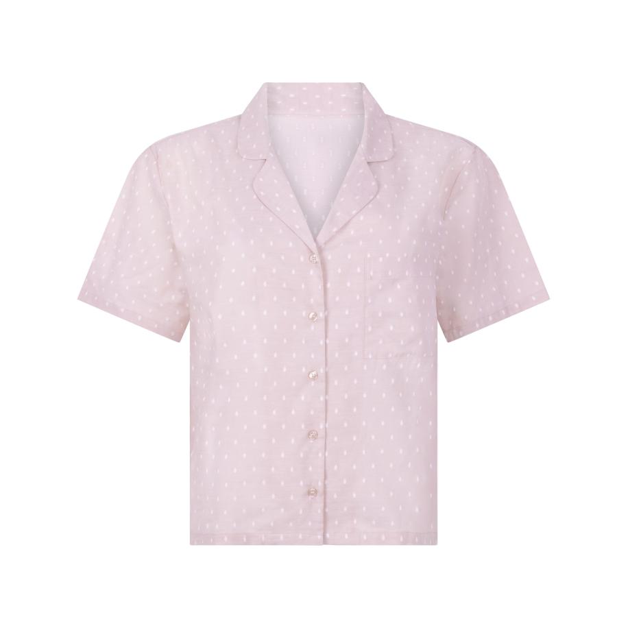 Hunkemöller katoenen pyjama top Roze Roze