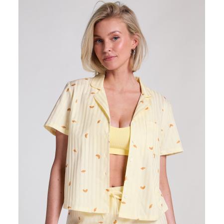 Hunkemöller katoenen pyjama top Geel