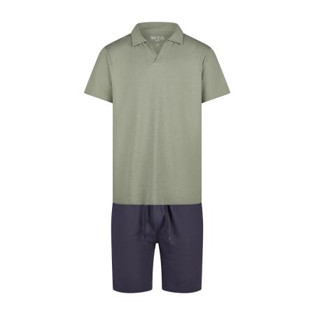 Phil & Co. Berlin Phil & Co. Berlin Pyjama kort Lounge Dreams donkerblauw / kaki