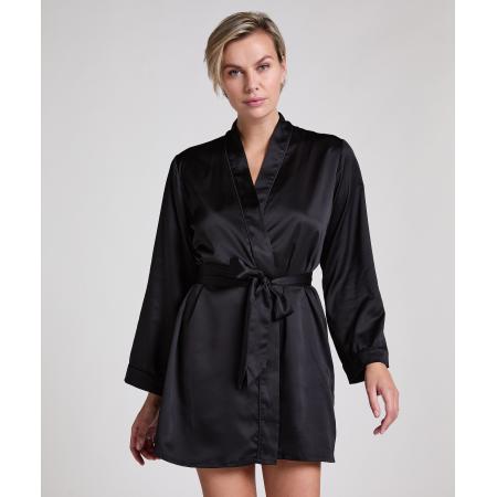 Hunkemöller Kimono Satin Zwart