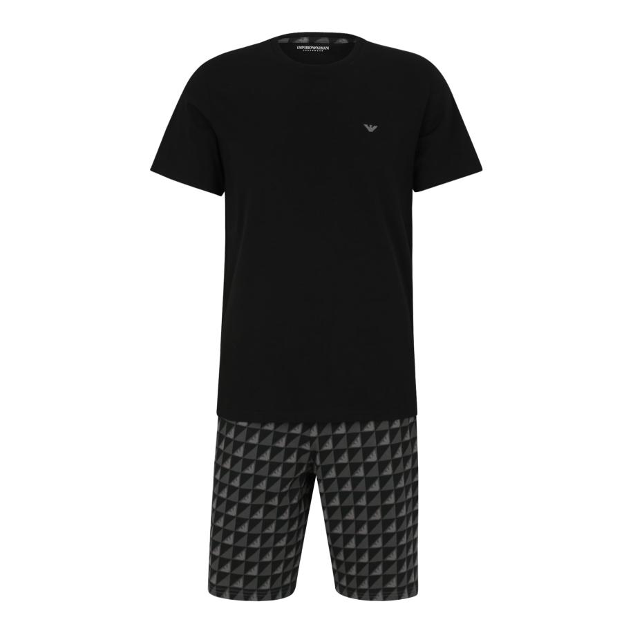 Emporio Armani Emporio Armani Pyjama kort grijs / donkergrijs / zwart -
