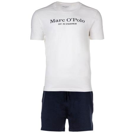 Marc O'Polo Marc OPolo Pyjama kort navy / wit